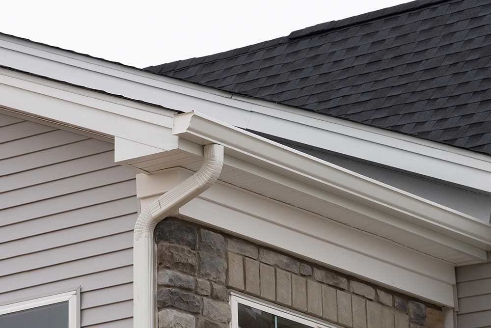 siding and roof gutters